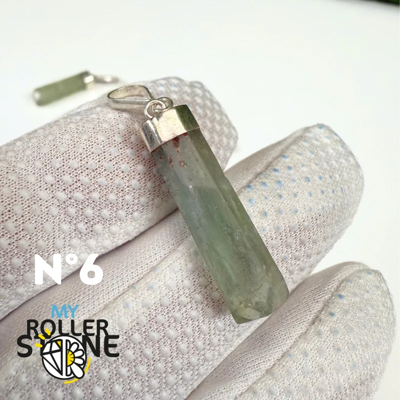 Colgante de aguador y plata