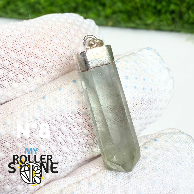 Colgante de aguador y plata