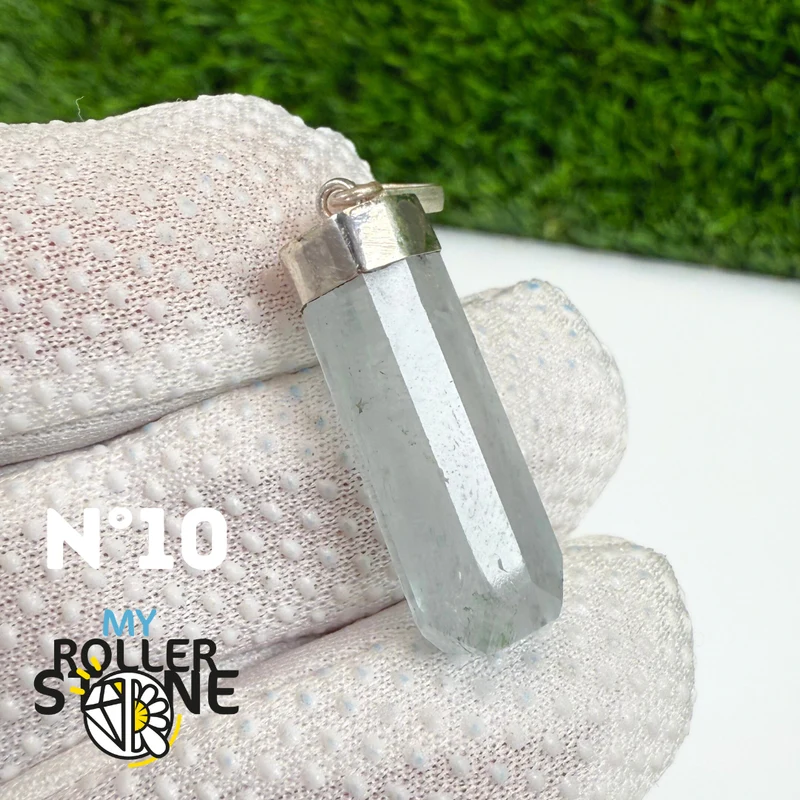 Colgante de aguamarina y plata