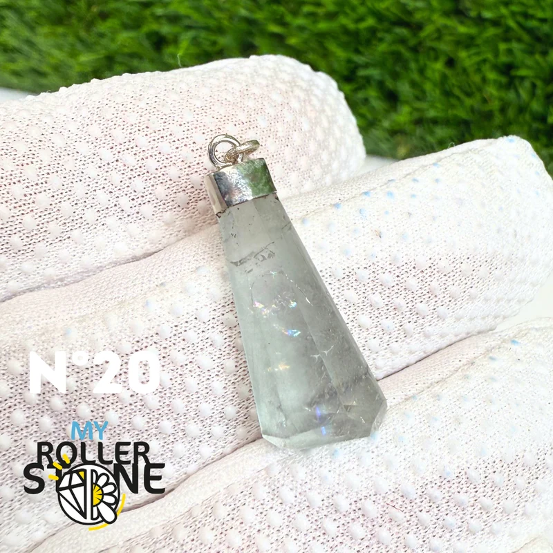 Colgante de aguamarina y plata