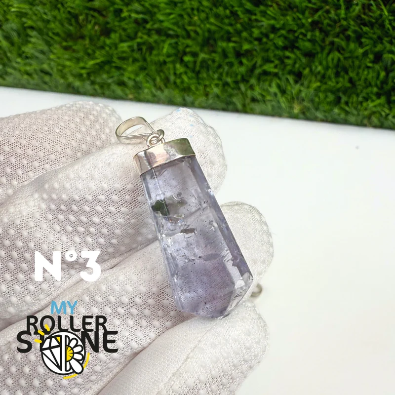 Colgante de fluorita y plata