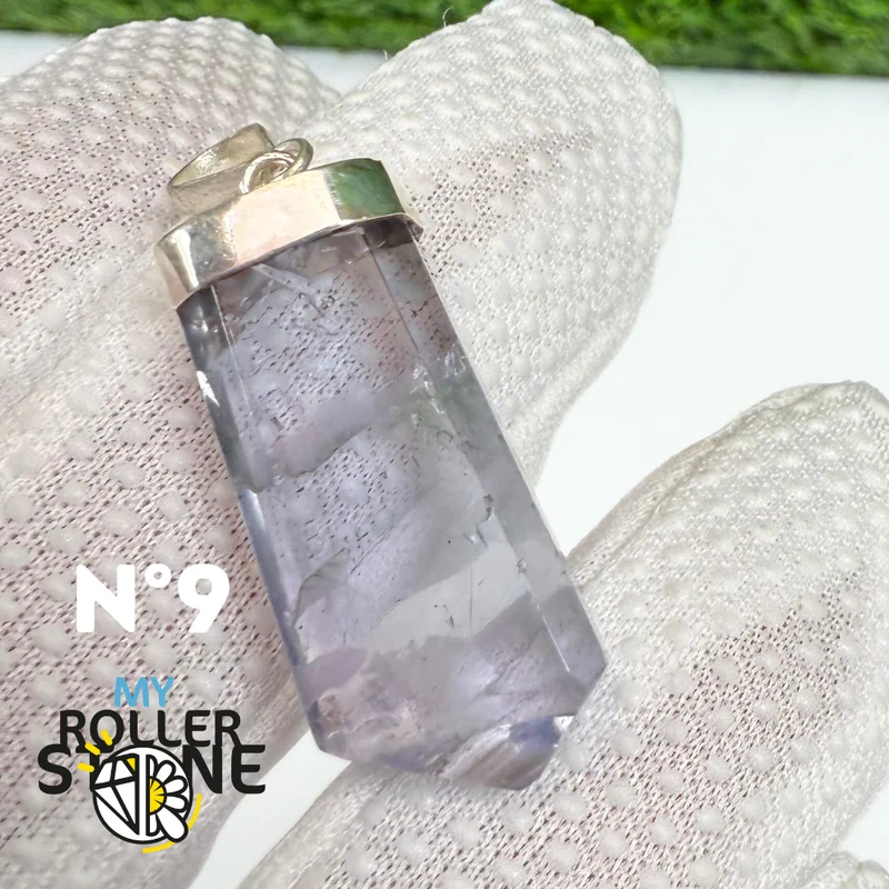 Colgante de fluorita y plata