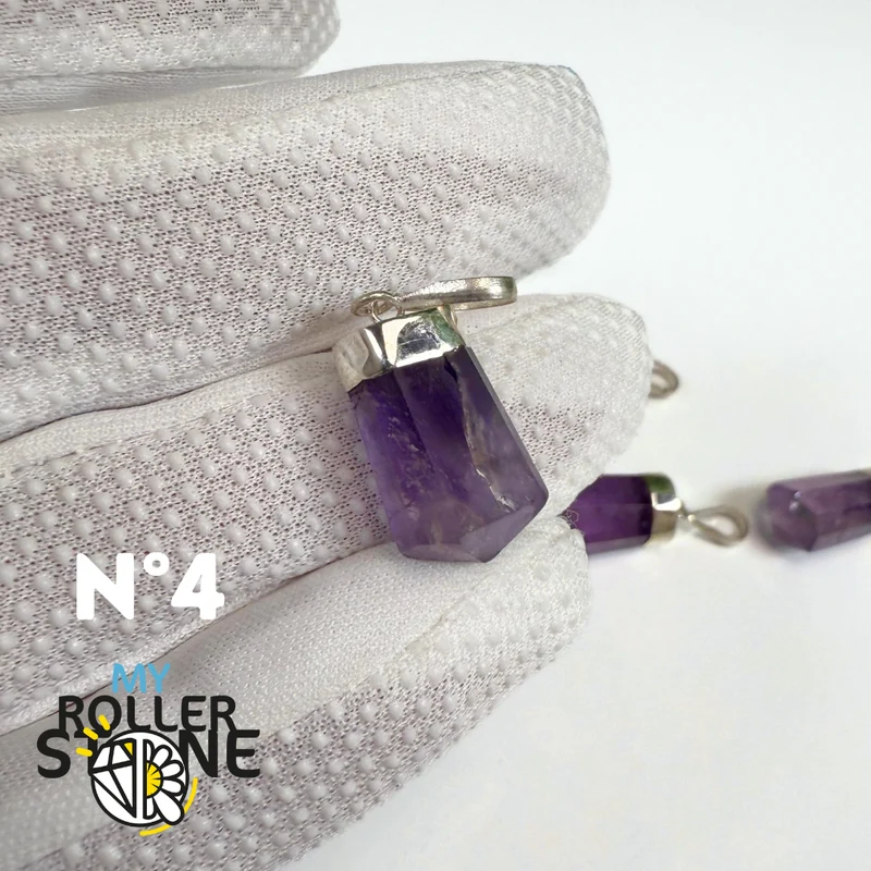 Colgante de amatista y plata