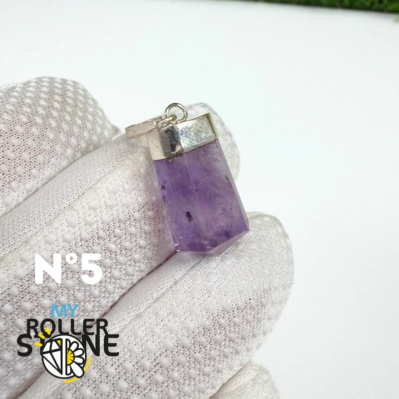 Colgante de amatista y plata