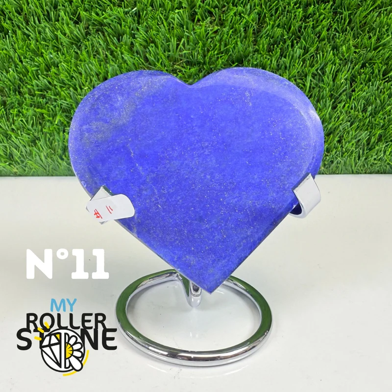 Corazón de lapislázuli con soporte