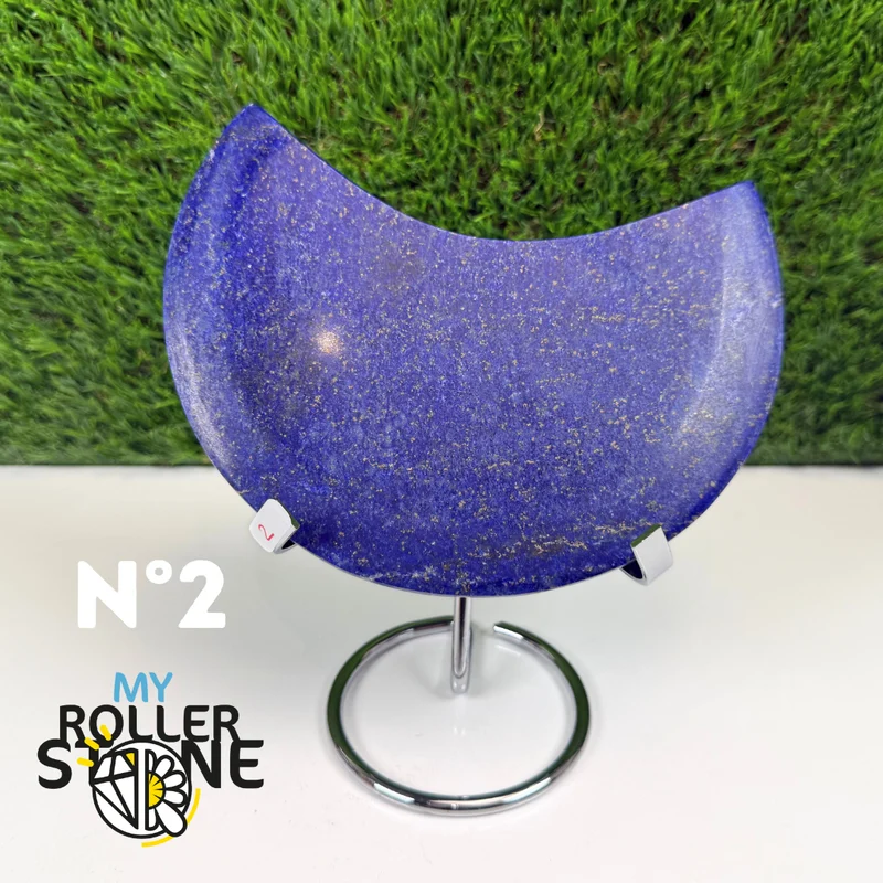 Luna de lapislázuli con soporte