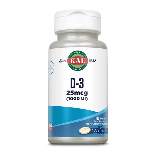 Vitamina D3 1000 ui 100 Perlas | KAL