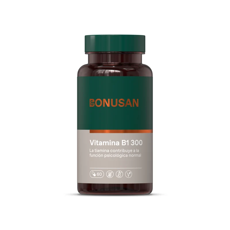 Vitamina B1 Tiamina 60 cápsulas | Bonusan