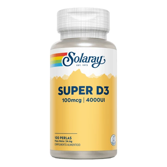 Super D3 4000 Ui 100 Perlas | Solaray