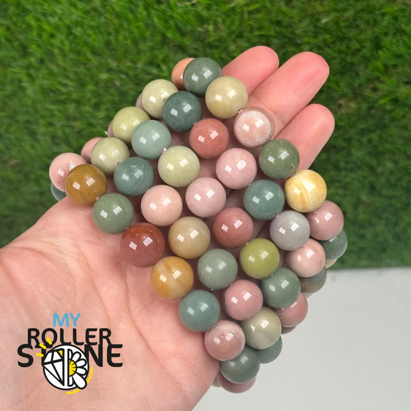 Pulsera en piedra Ágata Alxa 12 mm