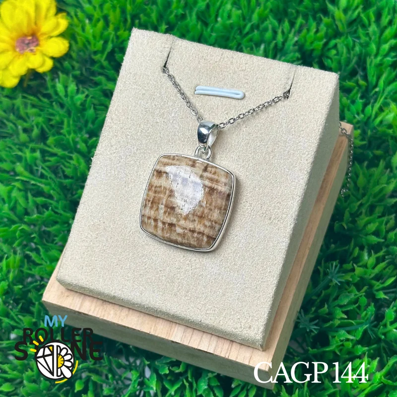 Colgante de aragonita Candy en plata de ley 925 #CAGP144