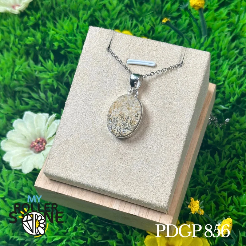 Colgante de dentrita jaspe psilomelano #PDGP 856