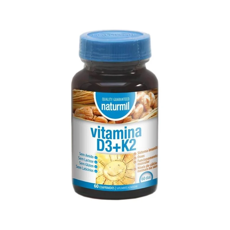 Vitamina D3+K2 60 Comprimidos | Naturmil