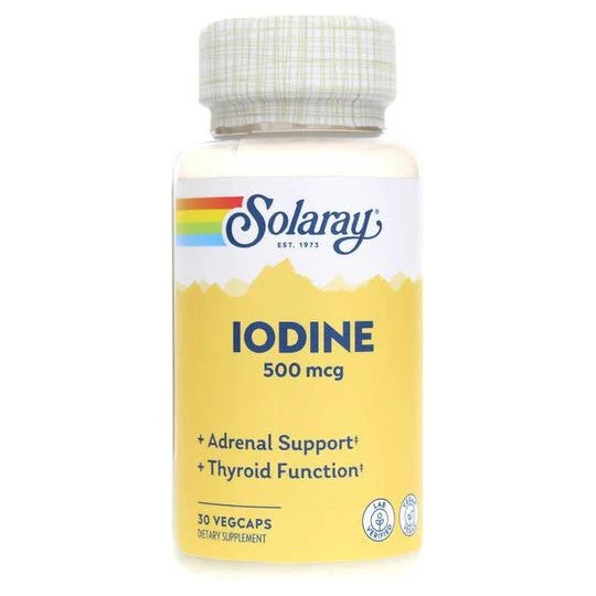 Iodine 500 Mcg 30 Vegcaps | Solaray