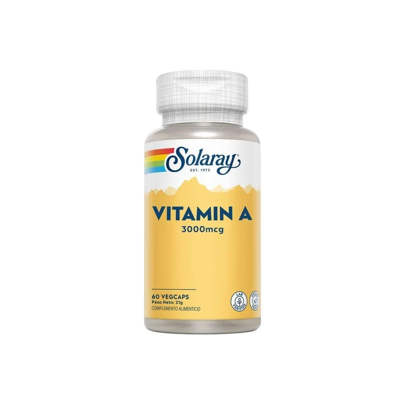 Vitamina A 10,000 Ui 60 Vegcaps | Solaray
