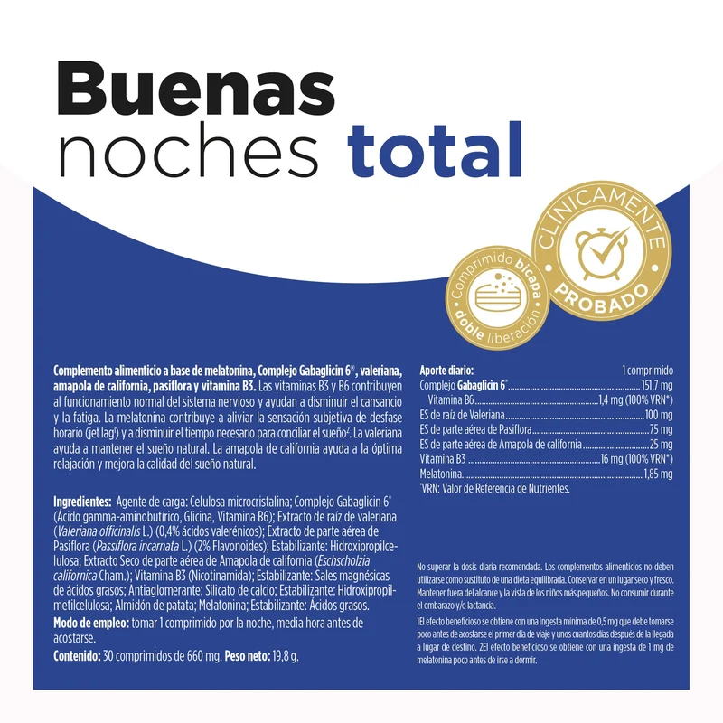 Buenas Noches Total comprimidos | Eladiet
