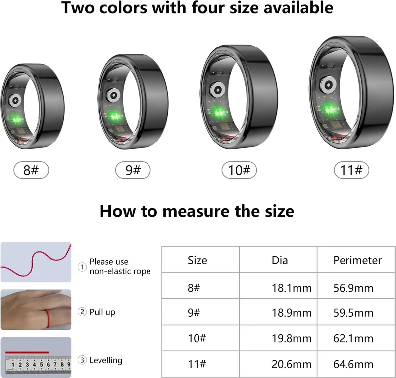 Anillo Inteligente QRing | Monitoreo de Salud y Sueño en Tiempo Real
