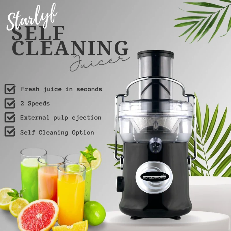 Licuadora con Autolimpieza – Jugo Natural en Segundos, 600W Potencia