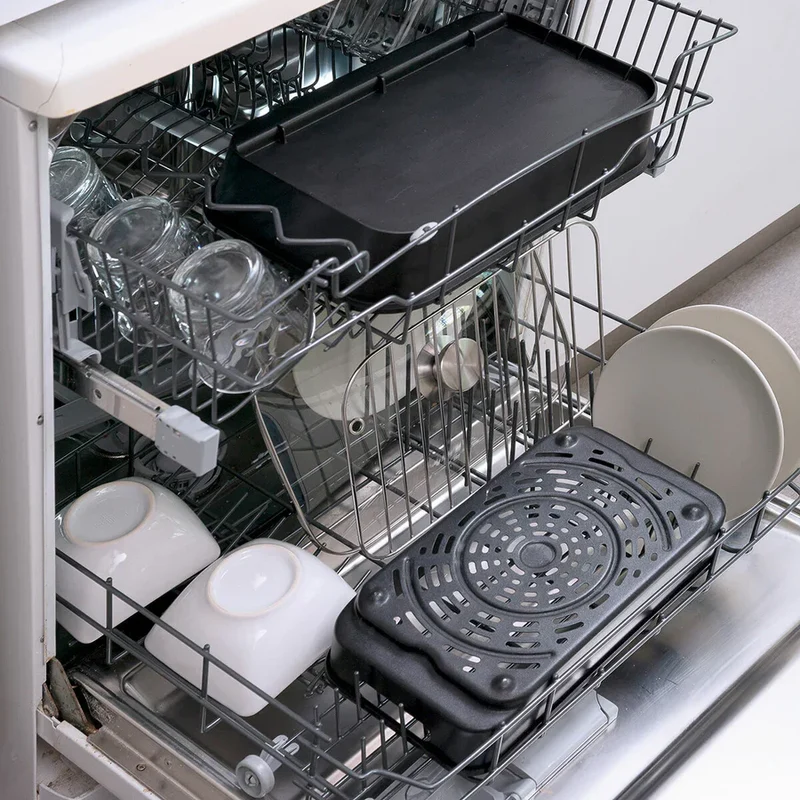 Freidora de Aire con Grill, Accesorios y Recetario Fryinn 12-in-1 6000 Negro Acero 3400 W 6 L