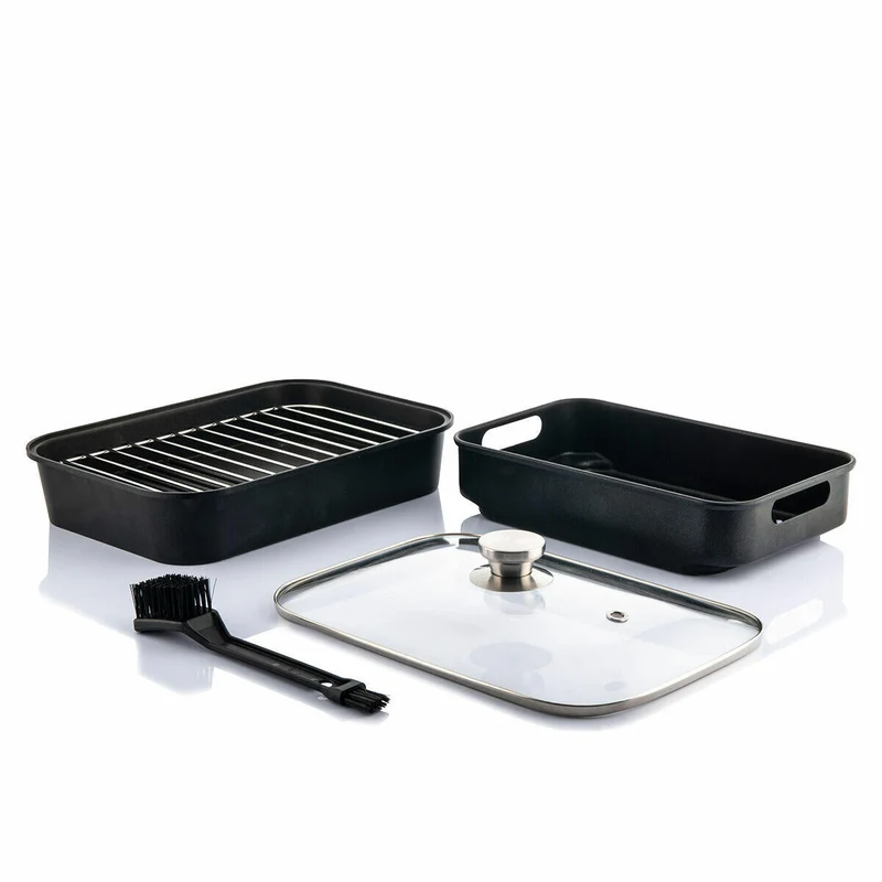 Freidora de Aire con Grill, Accesorios y Recetario Fryinn 12-in-1 6000 Negro Acero 3400 W 6 L