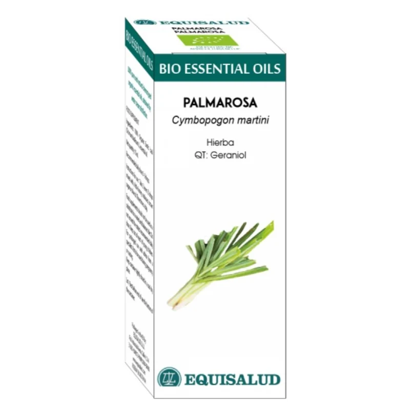 Bio Essential Oil Palmarosa - Qt:Geraniol 10 Ml. | Equisalud