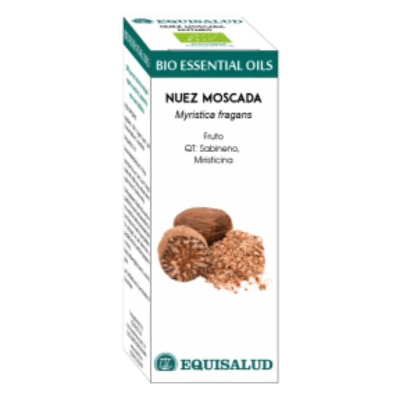 Bio Essential Oil Nuez Moscada - Qt:Sabineno, Miristicina 10 Ml. | Equisalud