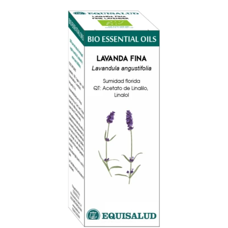 Bio Essential Oil Lavanda Fina - Qt: Acetato De Linalilo, Linalol 10 Ml. | Equisalud