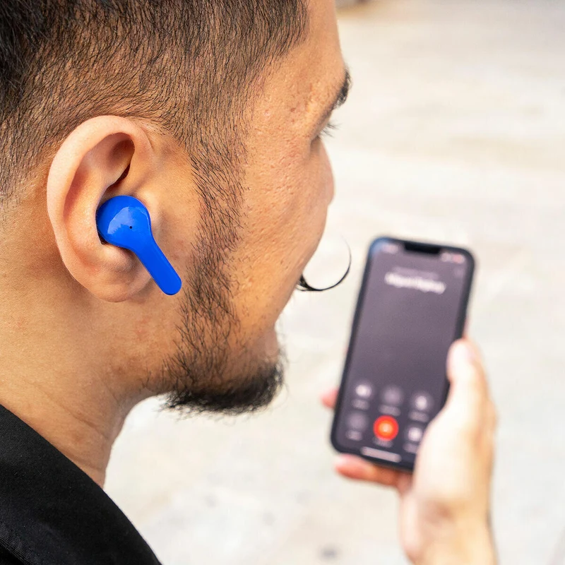 Auriculares Inalámbricos con Estuche de Carga Blue