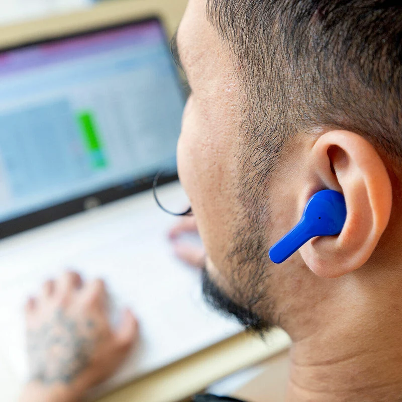Auriculares Inalámbricos con Estuche de Carga Blue