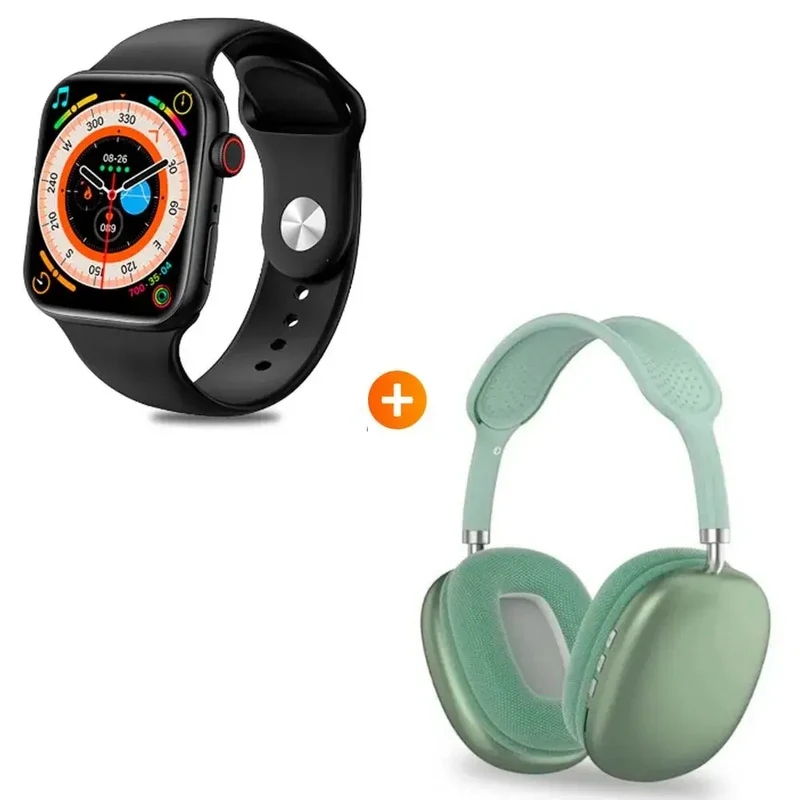 Set Auriculares P9 +Smartwatch Reloj Inteligente