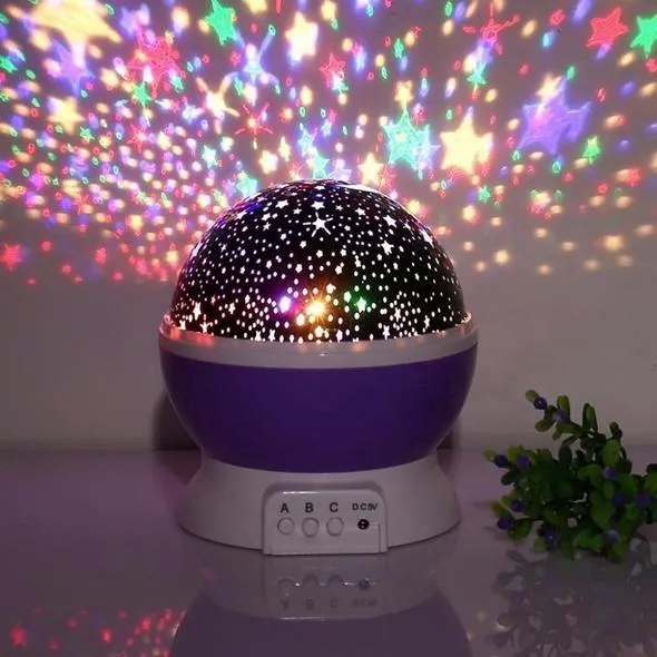Proyector Giratorio de Estrellas y Luna