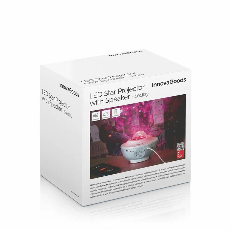 Proyector LED de Estrellas con Altavoz Sedlay