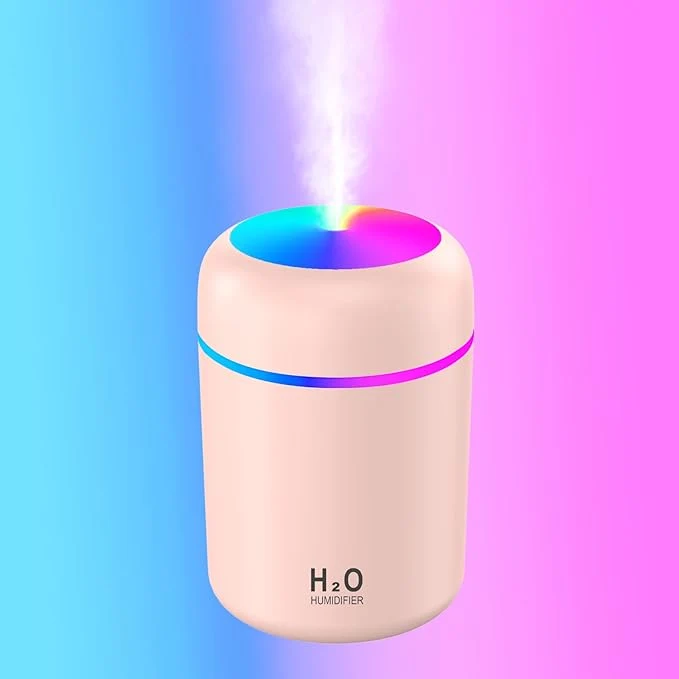Humidificador LED rosa