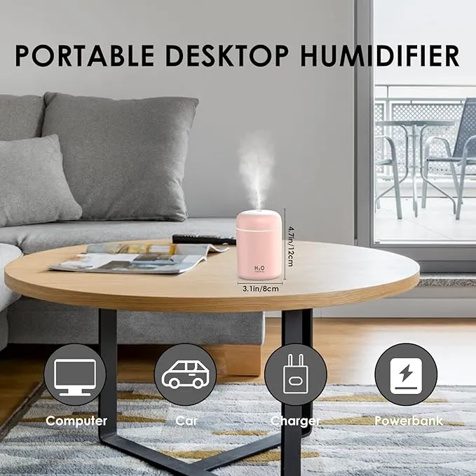 Humidificador LED rosa
