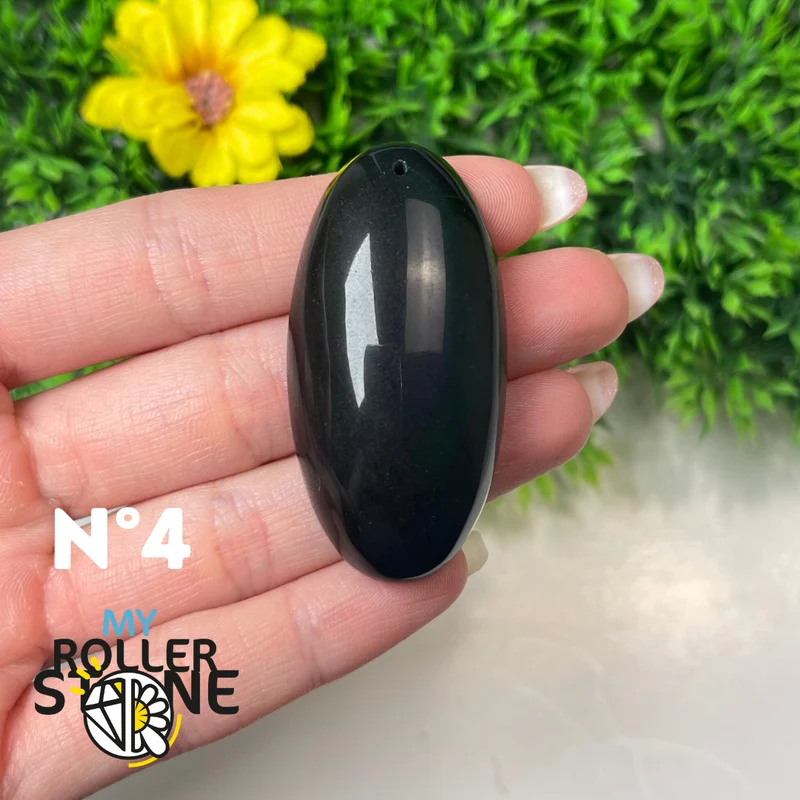 Colgante de obsidiana arcoíris 5A (Ojo celestial)