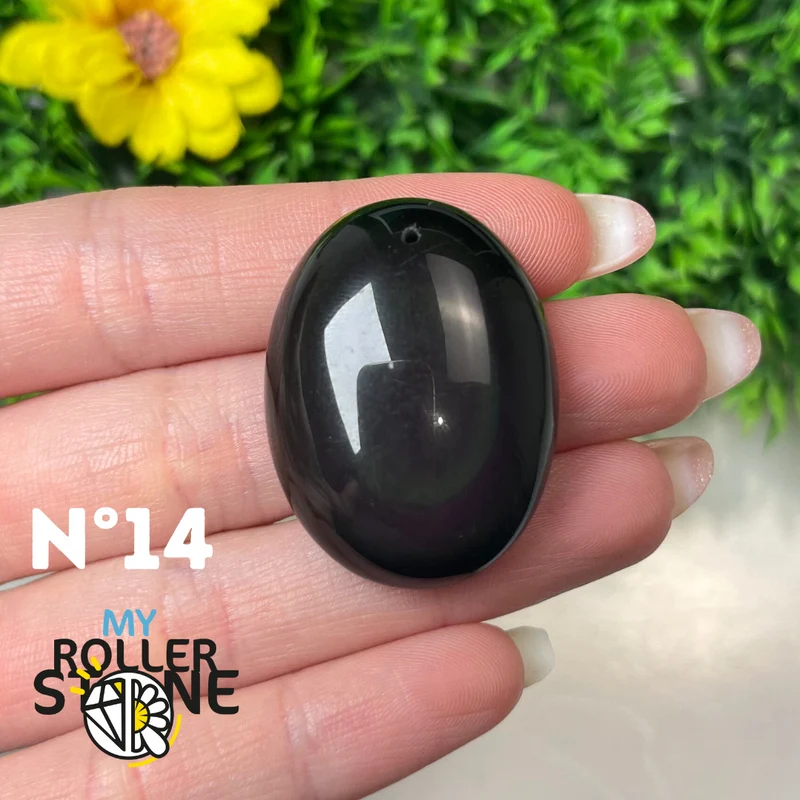 Colgante de obsidiana arcoíris 5A (Ojo celestial)