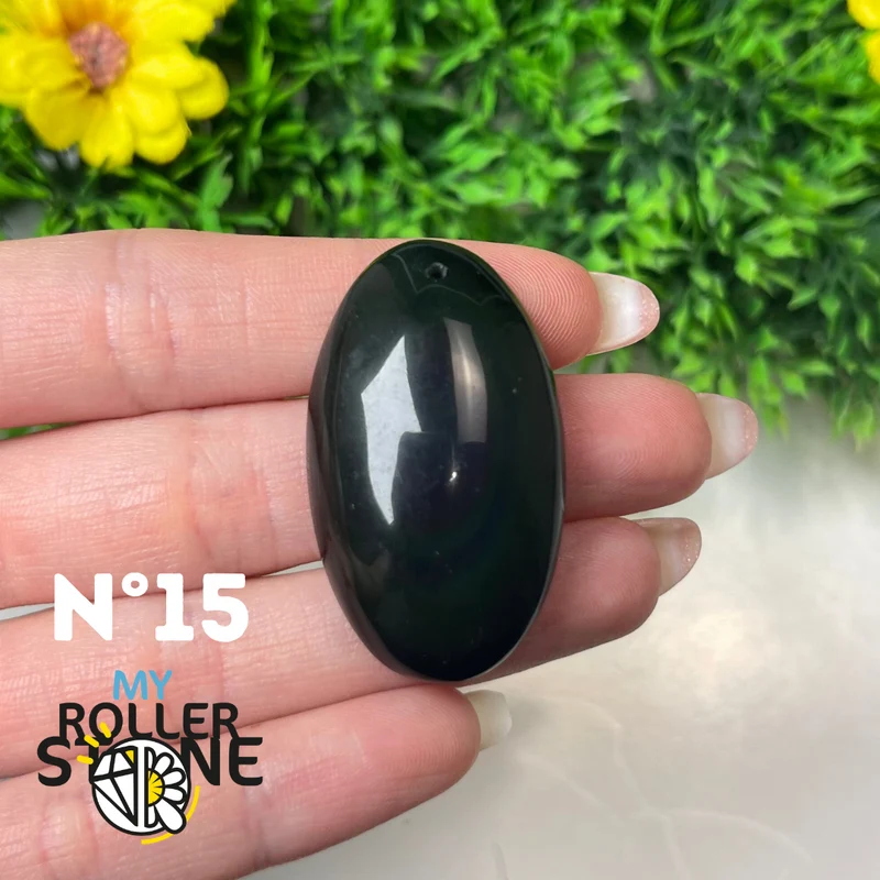 Colgante de obsidiana arcoíris 5A (Ojo celestial)