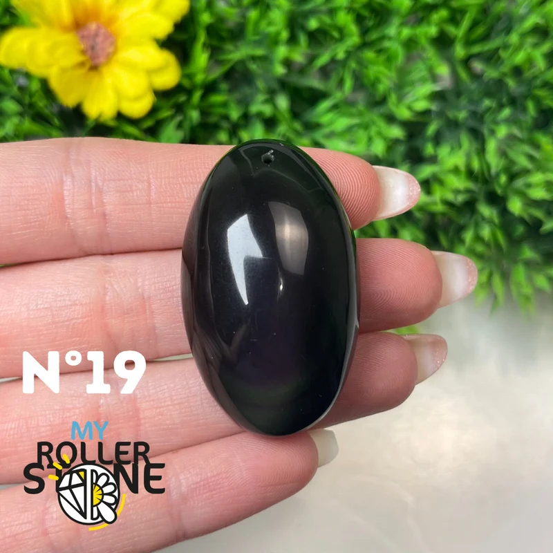 Colgante de obsidiana arcoíris 5A (Ojo celestial)
