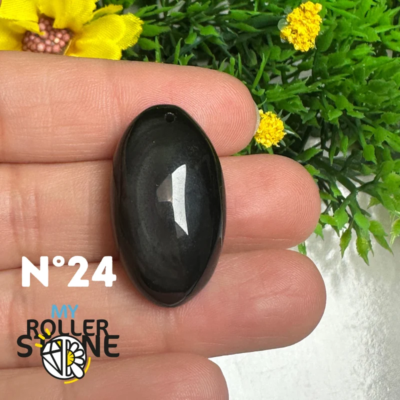 Colgante de obsidiana arcoíris 5A (Ojo celestial)