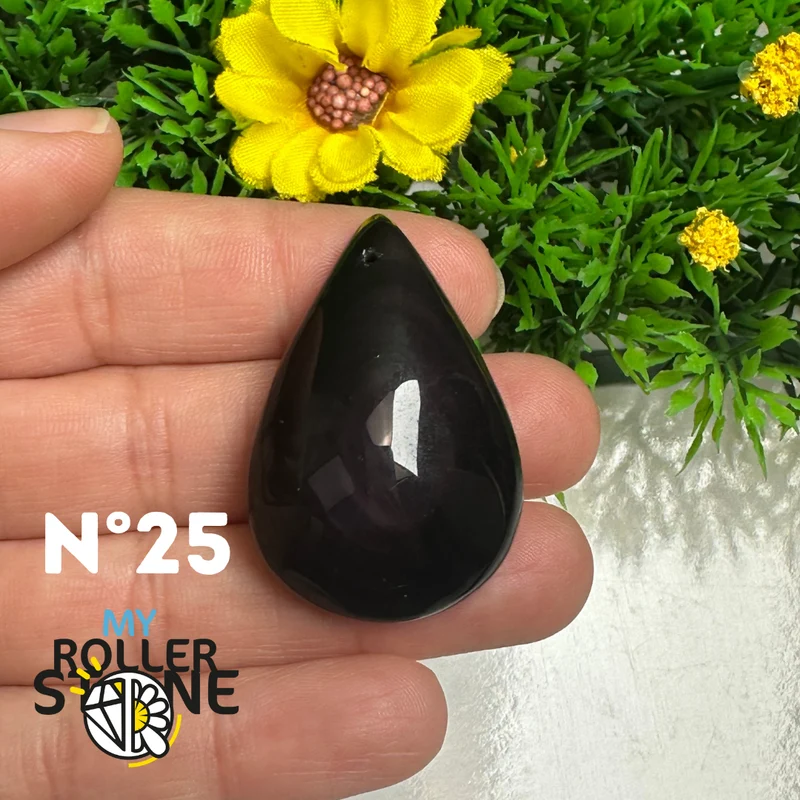 Colgante de obsidiana arcoíris 5A (Ojo celestial)