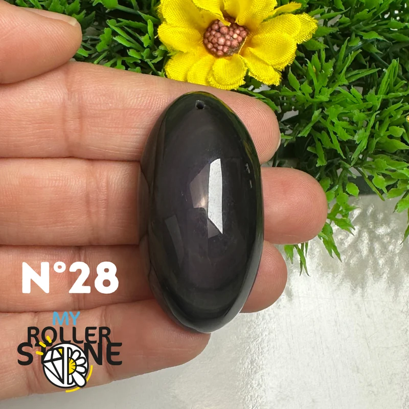 Colgante de obsidiana arcoíris 5A (Ojo celestial)
