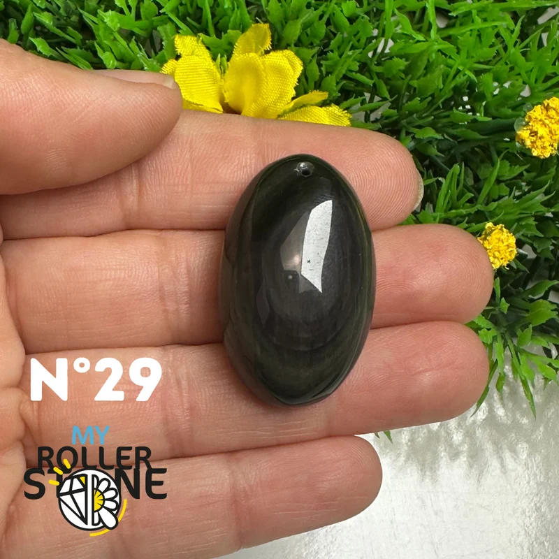 Colgante de obsidiana arcoíris 5A (Ojo celestial)