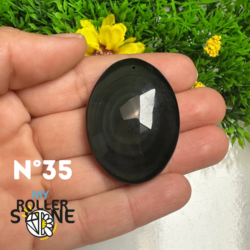 Colgante de obsidiana arcoíris 5A (Ojo celestial)