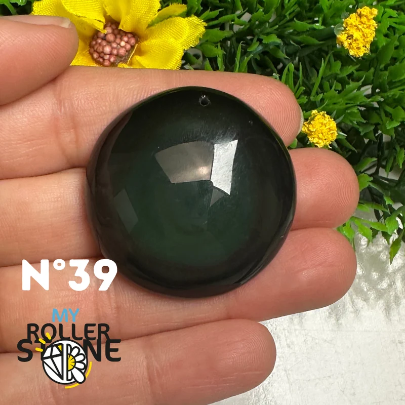 Colgante de obsidiana arcoíris 5A (Ojo celestial)