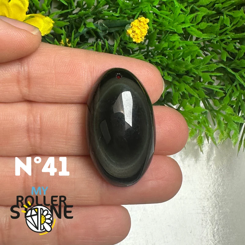 Colgante de obsidiana arcoíris 5A (Ojo celestial)