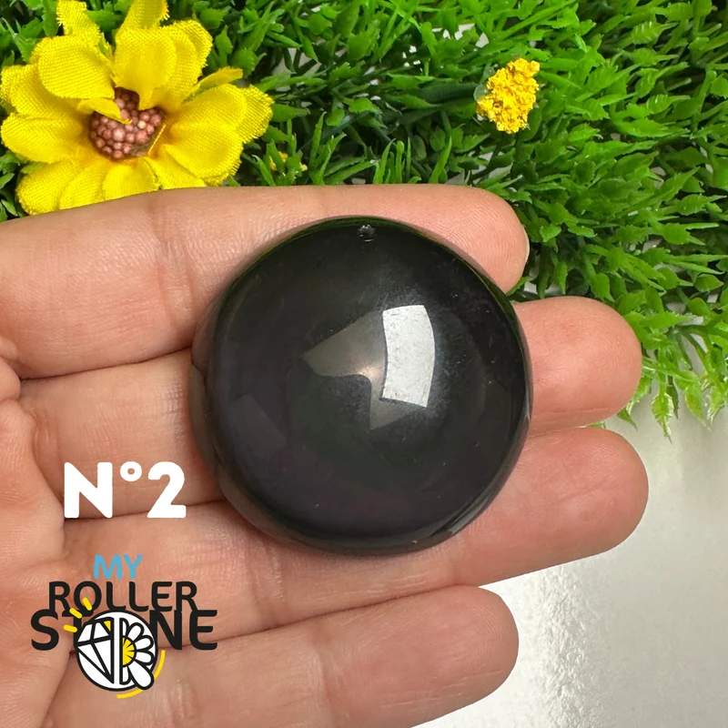 Colgante de obsidiana arcoíris 5A (Ojo celestial)