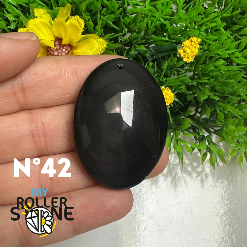 Colgante de obsidiana arcoíris 5A (Ojo celestial)