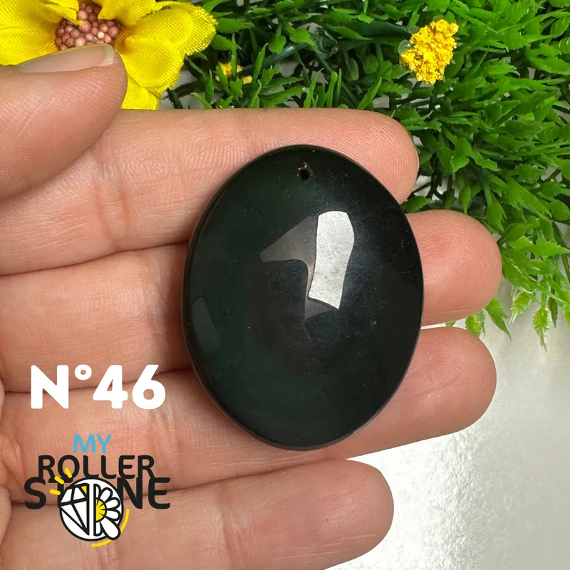 Colgante de obsidiana arcoíris 5A (Ojo celestial)