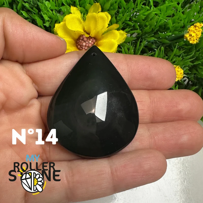 Colgante de obsidiana arcoíris 5A (Ojo celestial)