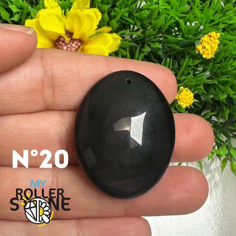 Colgante de obsidiana arcoíris 5A (Ojo celestial)